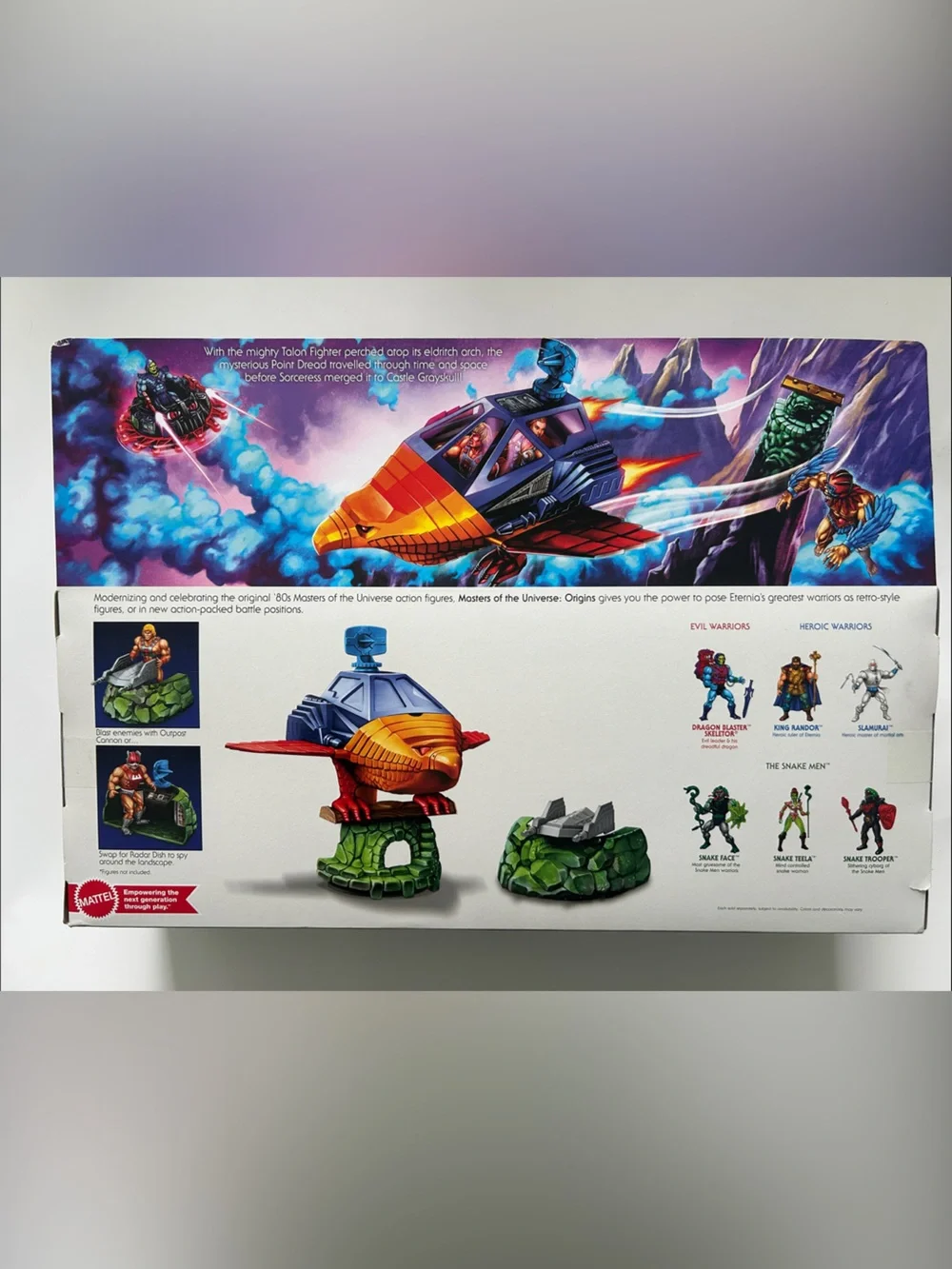 Mattel Masters of the Universe Point Dread & Talon Fighter – Orange & Blue